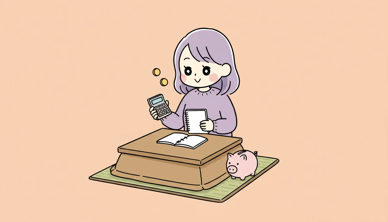 5つの解決策を費用・利便性で徹底比較の内容を表すコミックエッセイ風イラスト