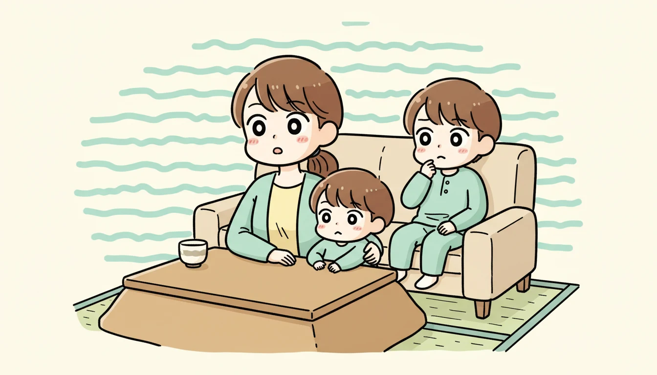 まとめ:在宅勤務でも学童は必要な選択の内容を表すコミックエッセイ風イラスト
