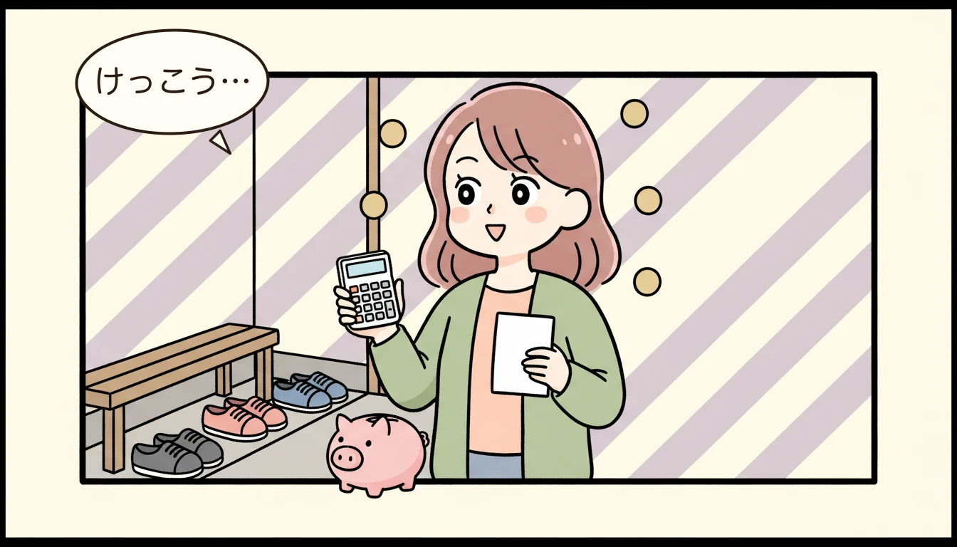 利用できる料金減免制度は?の内容を表すコミックエッセイ風イラスト
