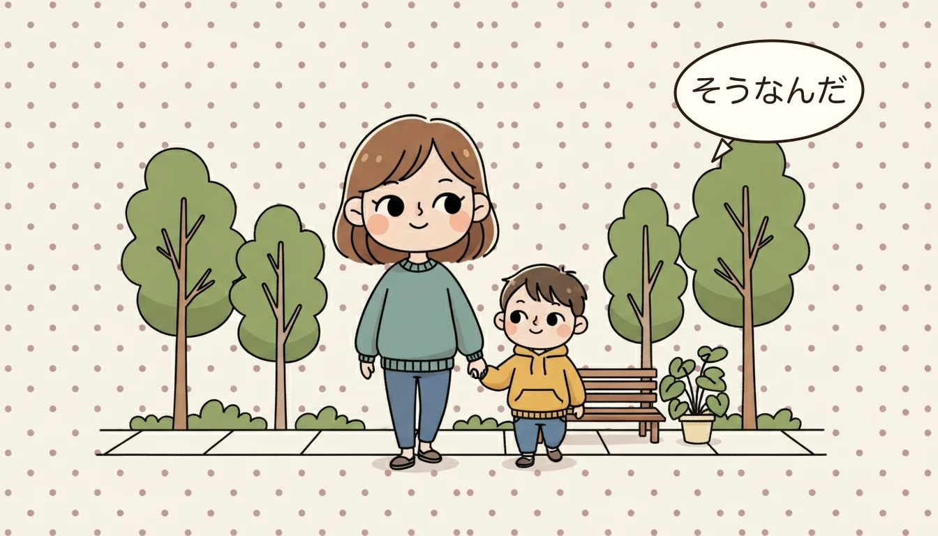シングルマザーの学童生活を楽にする工夫の内容を表すコミックエッセイ風イラスト