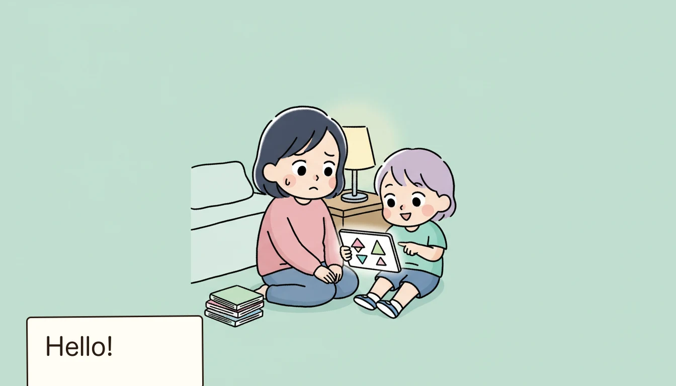 学童の英語プログラム――実際の効果はどう?の内容を表すコミックエッセイ風イラスト