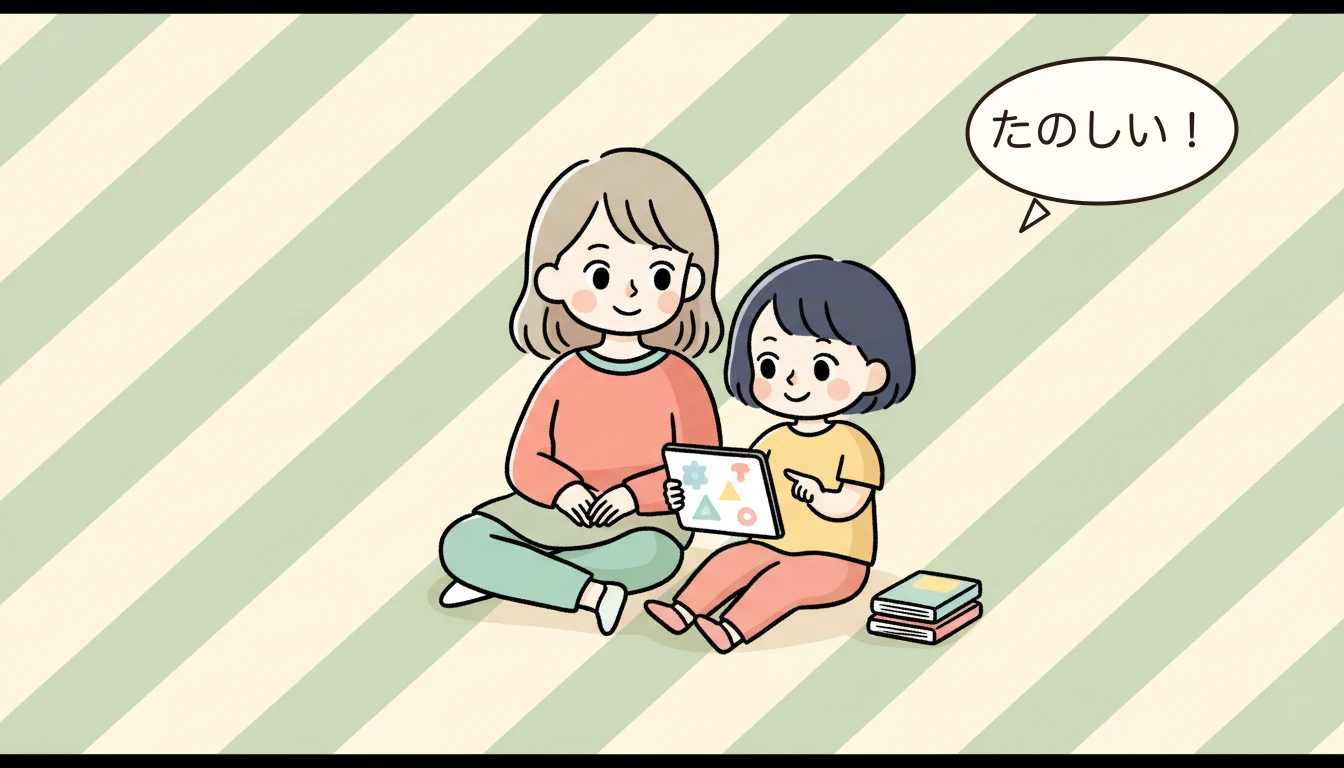 学童のプログラミング教室――「論理的思考」は本当に身につく?の内容を表すコミックエッセイ風イラスト