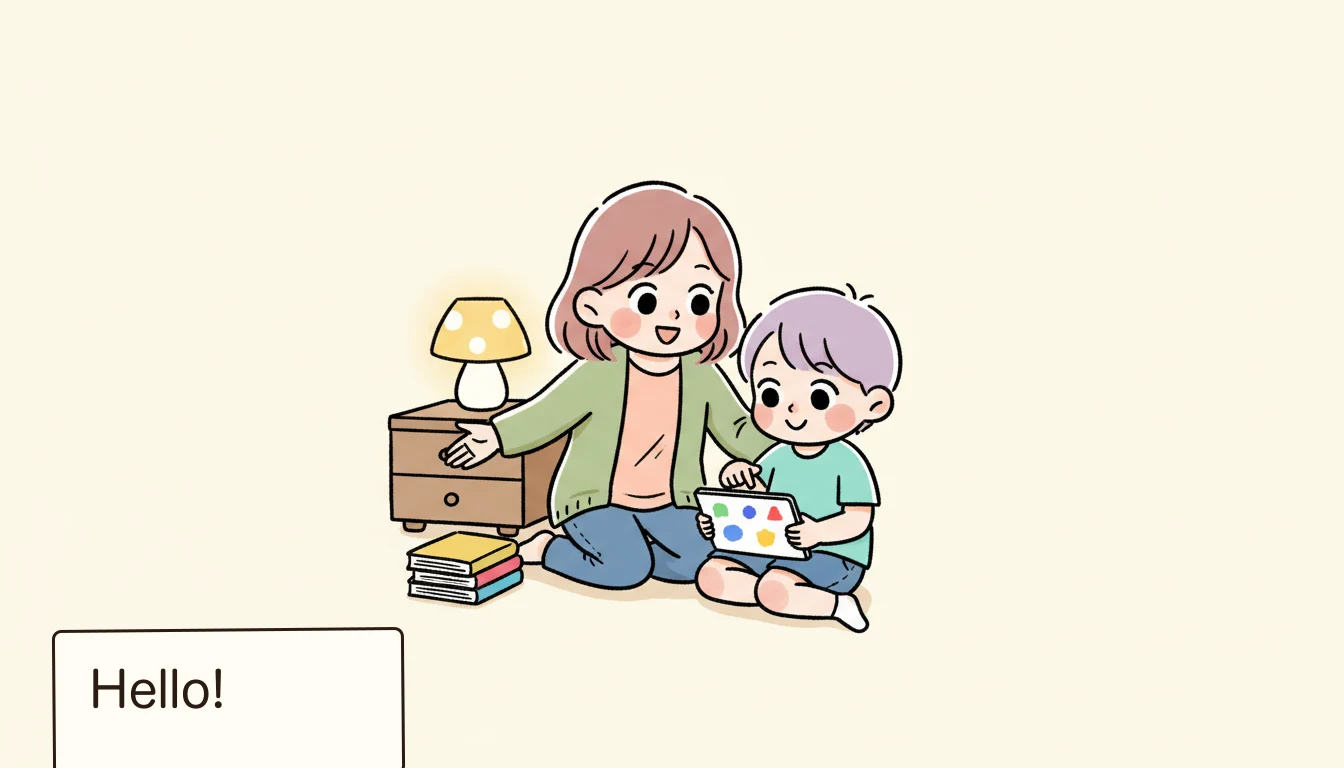 「高い」の正体――習い事込みで考えてみると?の内容を表すコミックエッセイ風イラスト